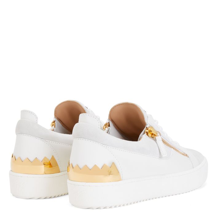  FRANKIE-White-Low-top Sneakers