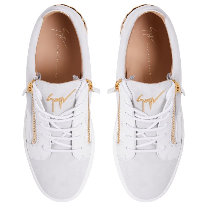  FRANKIE-White-Low-top Sneakers