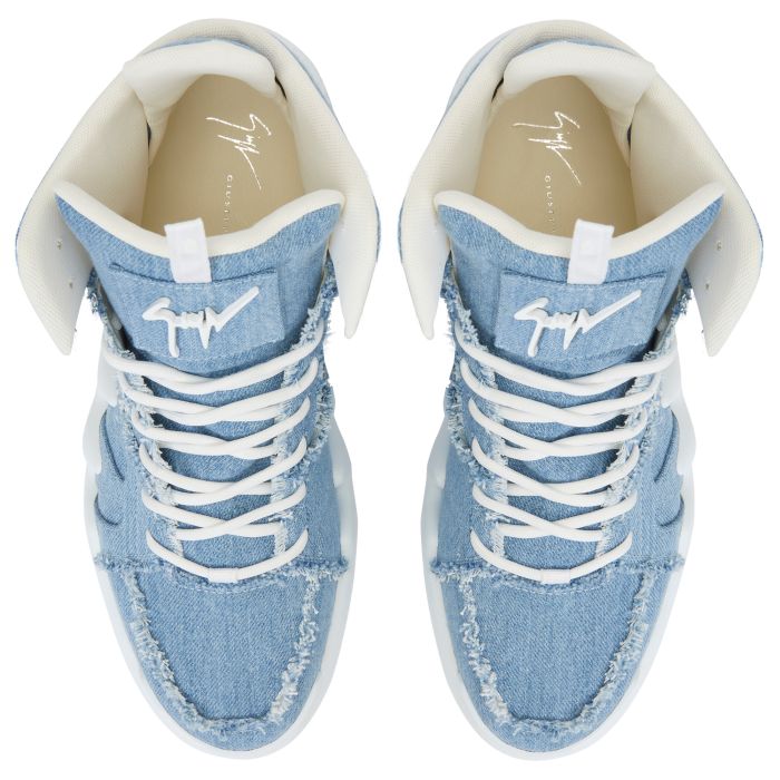  TALON-Blue-Mid Top Sneakers