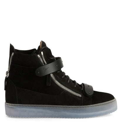  COBY-Black-Mid Top Sneakers