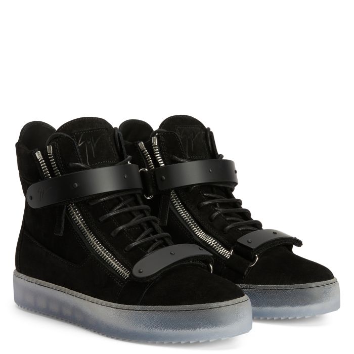  COBY-Black-Mid Top Sneakers