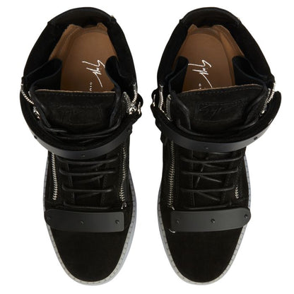  COBY-Black-Mid Top Sneakers
