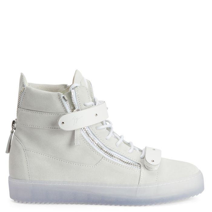  COBY-White-Mid Top Sneakers