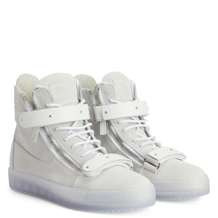  COBY-White-Mid Top Sneakers