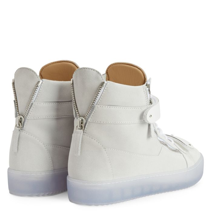  COBY-White-Mid Top Sneakers