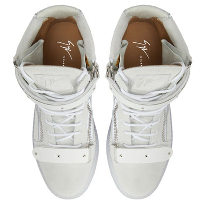 COBY-White-Mid Top Sneakers