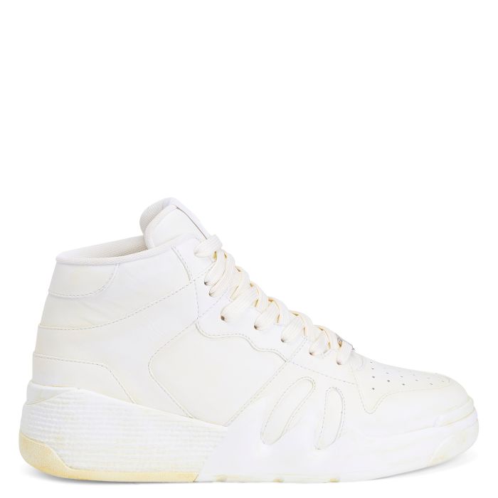  TALON-White-Mid Top Sneakers