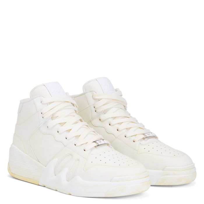  TALON-White-Mid Top Sneakers