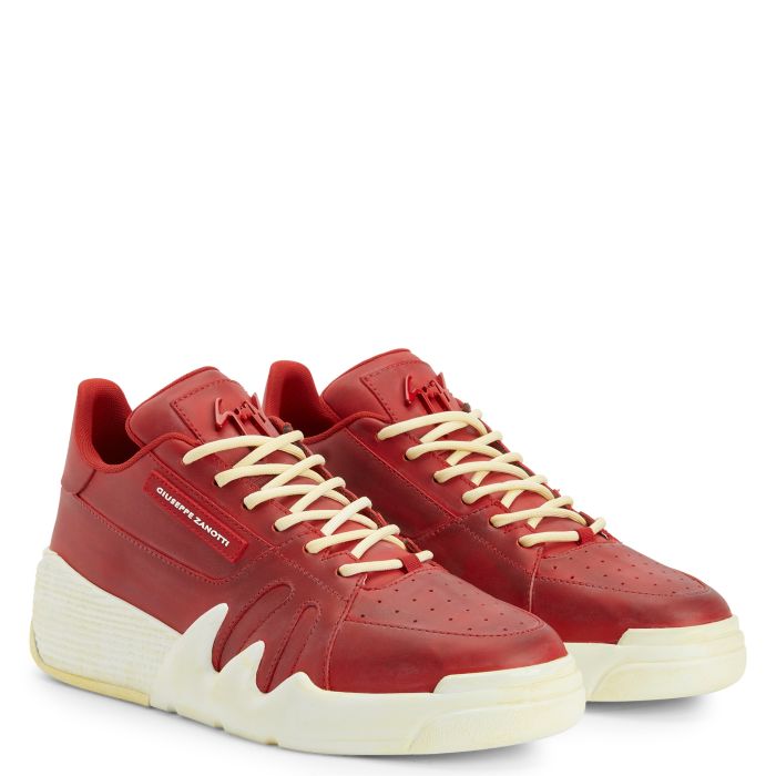  TALON-Red-Low-top Sneakers