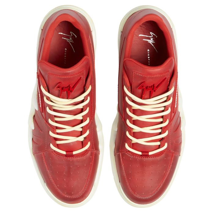  TALON-Red-Low-top Sneakers