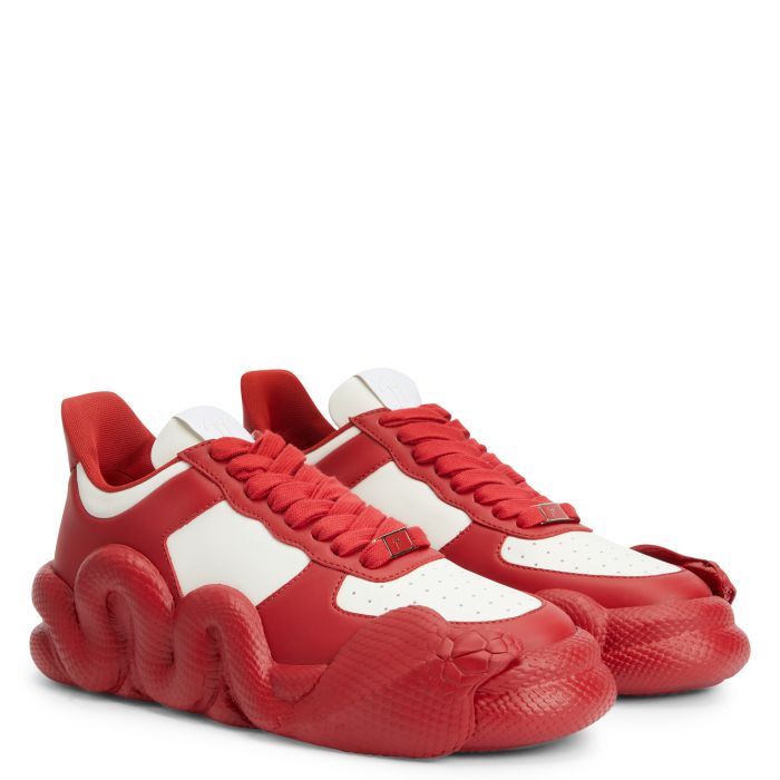  COBRAS-Red-Low-top Sneakers