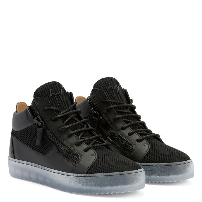  KRISS-Black-Mid Top Sneakers