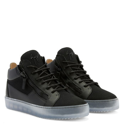  KRISS-Black-Mid Top Sneakers
