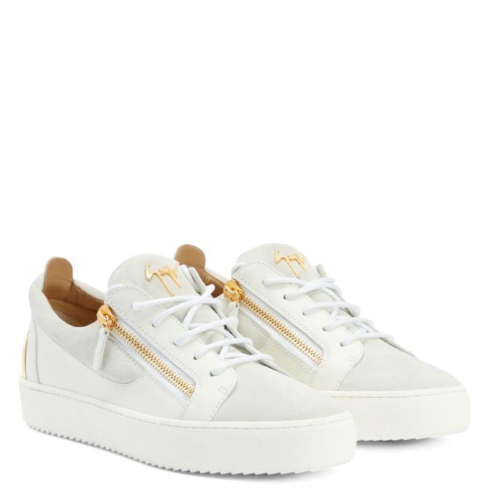  FRANKIE-White-Low-top Sneakers