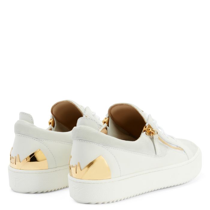  FRANKIE-White-Low-top Sneakers