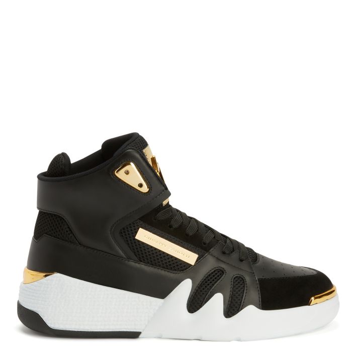  TALON-Black-Mid Top Sneakers