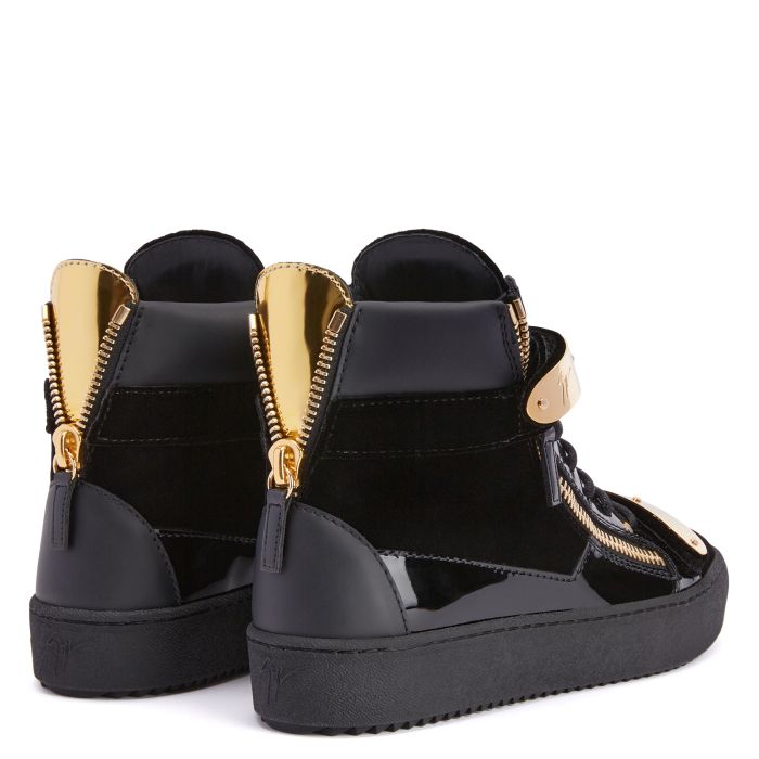  COBY-Black-Mid Top Sneakers
