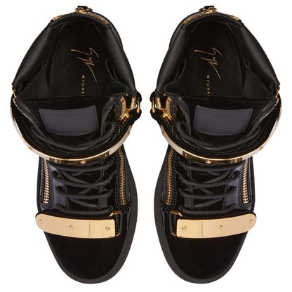  COBY-Black-Mid Top Sneakers