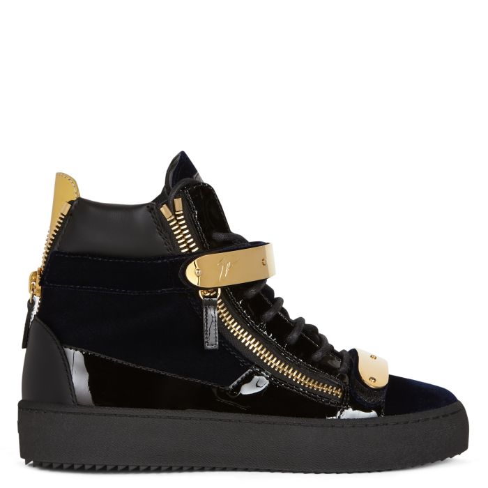 COBY-Blue-Mid Top Sneakers