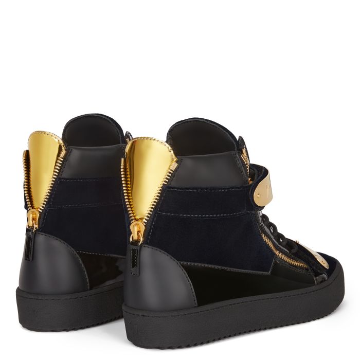  COBY-Blue-Mid Top Sneakers