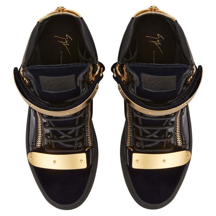  COBY-Blue-Mid Top Sneakers
