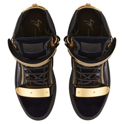  COBY-Blue-Mid Top Sneakers