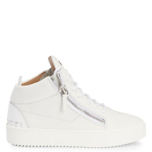  KRISS-White-Mid Top Sneakers