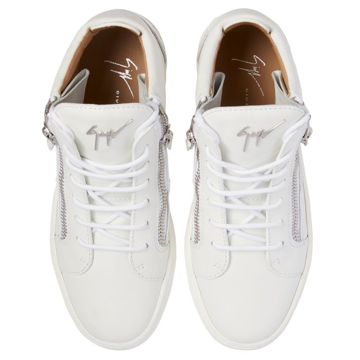  KRISS-White-Mid Top Sneakers