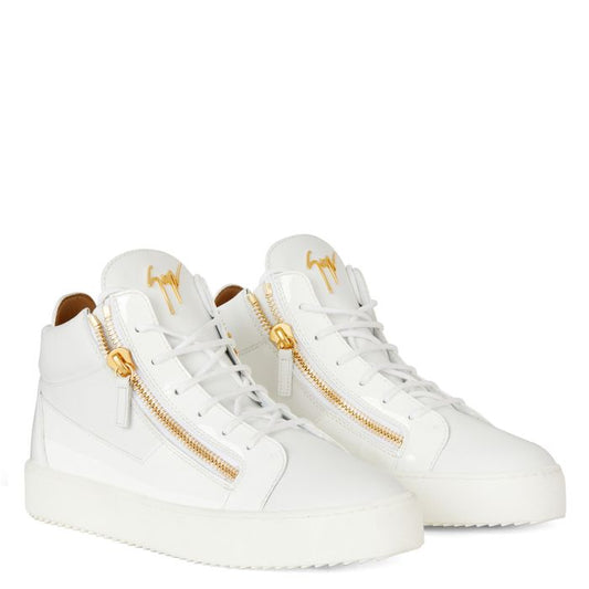  KRISS-White-Mid Top Sneakers
