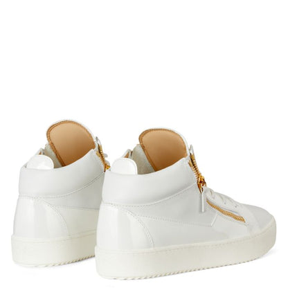 KRISS-White-Mid Top Sneakers