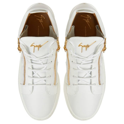  KRISS-White-Mid Top Sneakers