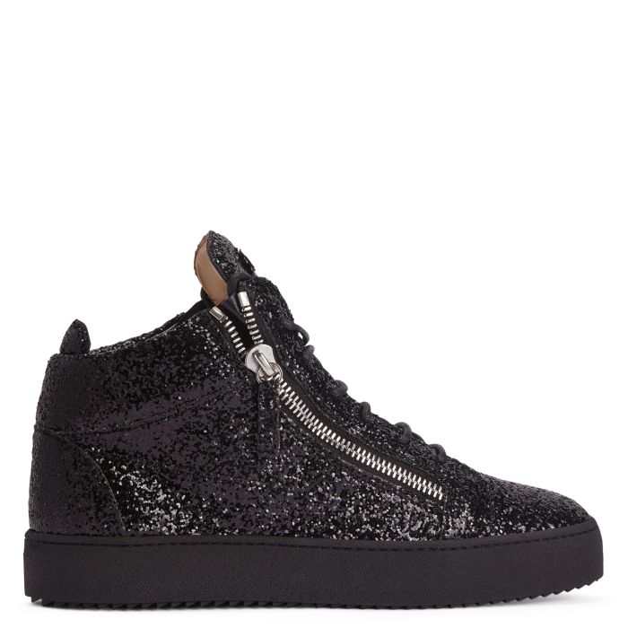  KRISS-black-Mid Top Sneakers