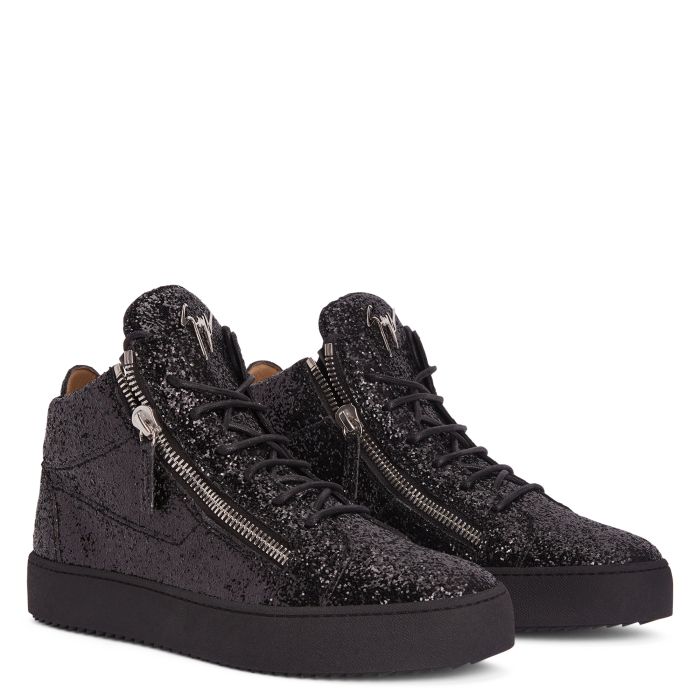  KRISS-black-Mid Top Sneakers
