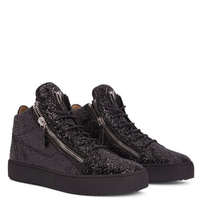  KRISS-black-Mid Top Sneakers