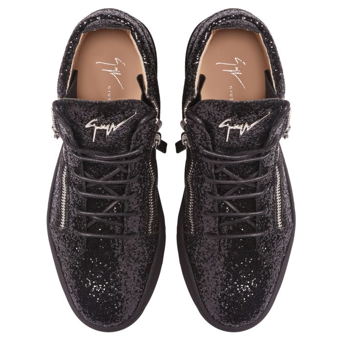  KRISS-black-Mid Top Sneakers