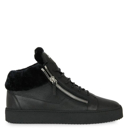  KRISS-Black-Mid Top Sneakers