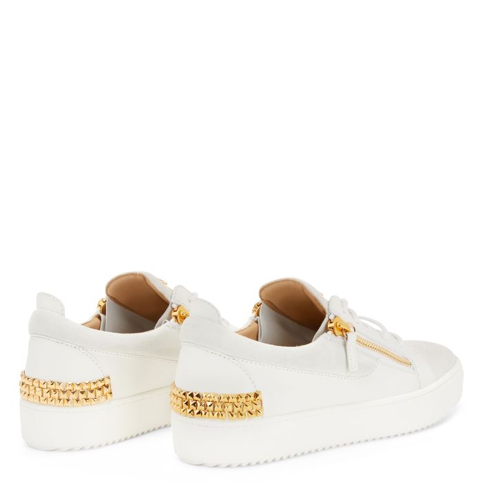  FRANKIE-White-Low-top Sneakers