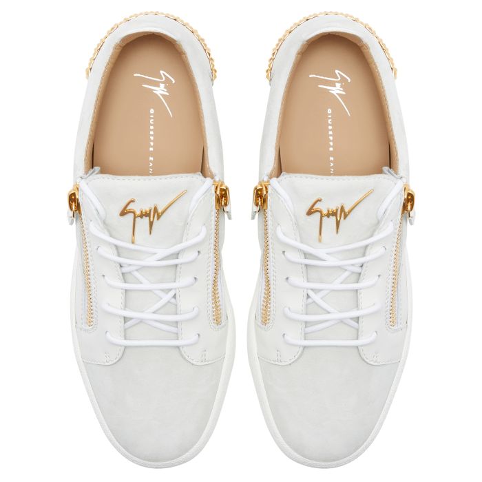  FRANKIE-White-Low-top Sneakers