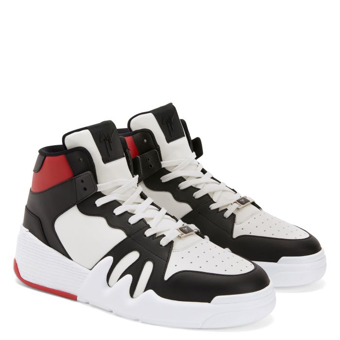  TALON-Red-Mid Top Sneakers