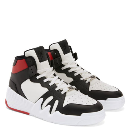  TALON-Red-Mid Top Sneakers