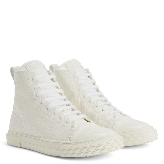  ECOBLABBER-White-Mid Top Sneakers