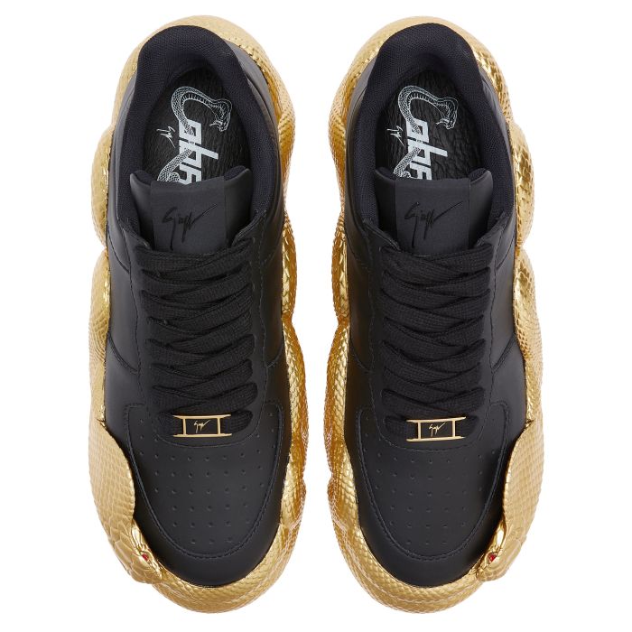  COBRAS-Black-Low-top Sneakers
