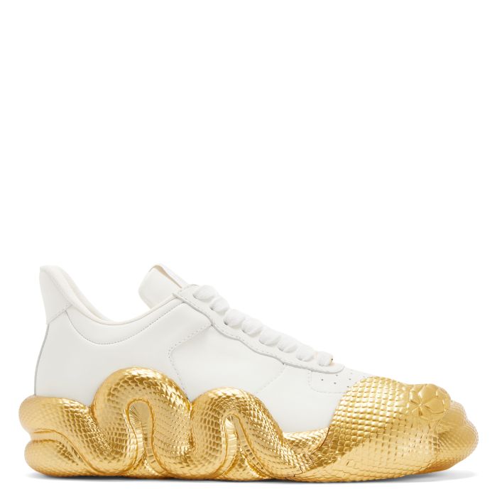  COBRAS-White-Low-top Sneakers