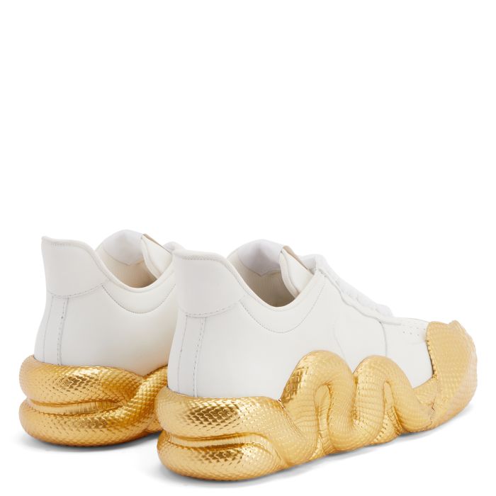  COBRAS-White-Low-top Sneakers