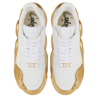  COBRAS-White-Low-top Sneakers