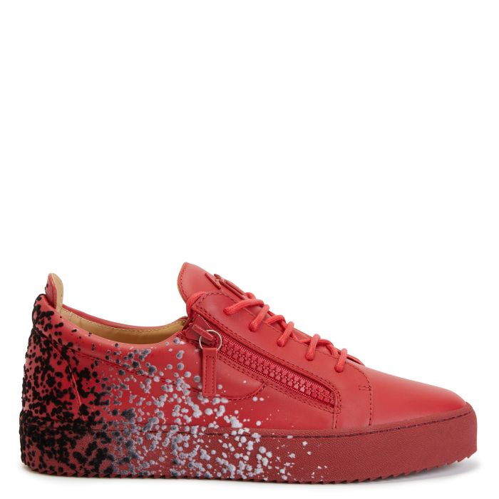  FRANKIE-Red-Low-top Sneakers
