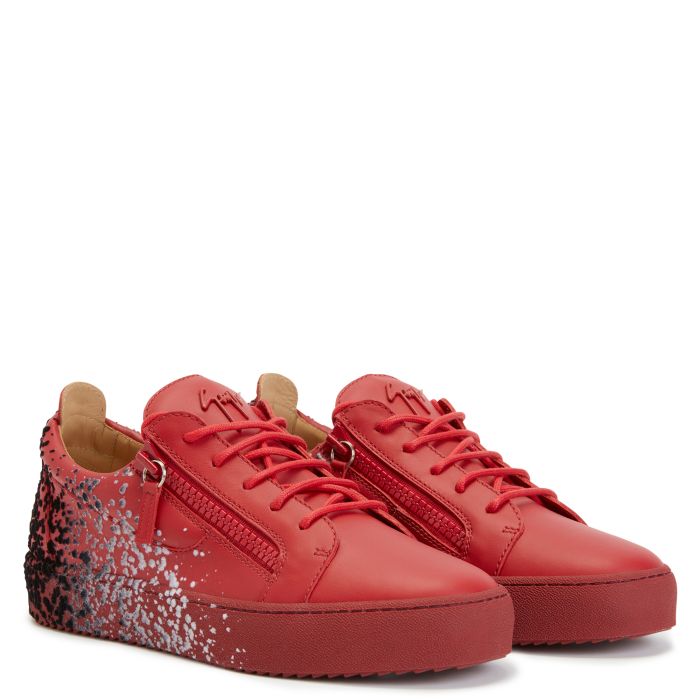  FRANKIE-Red-Low-top Sneakers