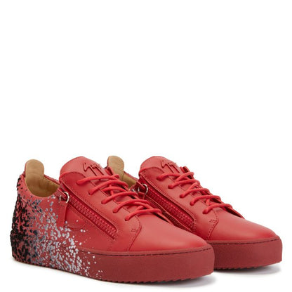  FRANKIE-Red-Low-top Sneakers