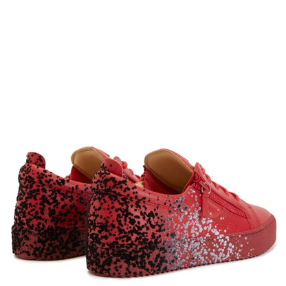  FRANKIE-Red-Low-top Sneakers