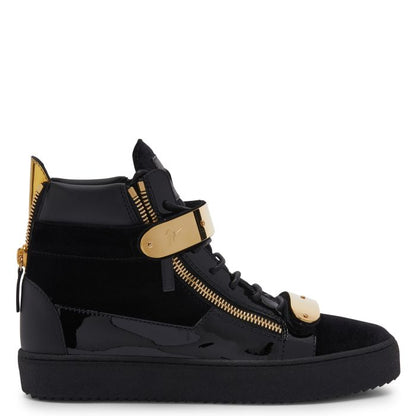  COBY-Black-Mid Top Sneakers